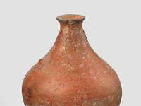 Ame Ker 162  Ame Ker 162, Peru, zentraler Andenraum, Ayacucho (?), Chanka (?), Später Zwischenperiode, ca. 1000-1440 n. Chr., Flasche, Ton, H 16,9 cm, Dm 14,2 cm : Museumsfoto: Claus Cordes, Bestandskatalog Ethnologie